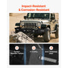 VEVOR Front Bumper Compatible with 1987-2006 Jeep Wrangler YJ TJ, Heavy-Duty Steel Front Bumper with 2PCS LED Light Bars, 2PCS LED Work Lights, Winch Plate & D-Rings Mounts