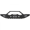 VEVOR Front Bumper Compatible with 1987-2006 Jeep Wrangler YJ TJ, Heavy-Duty Steel Front Bumper with 2PCS LED Light Bars, 2PCS LED Work Lights, Winch Plate & D-Rings Mounts