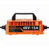 VEVOR Golf Cart Battery Charger 48V 15A Yamaha G29 Drive 3-Pin Leaf Plug, Only for Lead Acid Battery, Aluminum Alloy Shell, Trickle Charging, LED Indicator Light, with Cooling Fan, IP67 Waterproof