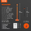 VEVOR Underhoist Support Stand, 3/4 Ton Capacity Under Hoist Jack Stand, Lifting from 52.8" to 76", Bearing Mounted Spin Handle Pole Jack, Self-Locking Threaded Screw, Support Vehicle Components