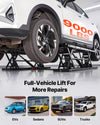 VEVOR portable car lift 9000 lbs full-vehicle lift for EVs, sedans, SUVs, and trucks