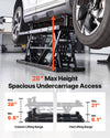 28 in max height for spacious undercarriage access with column and pad lifting ranges