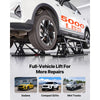 VEVOR Portable Car Lift, 5000 lbs Capacity, Heavy Duty Quick Lift with 25.6" Max Height, Pneumatic Pump, Wheels, 4 Rubber Pads & 4 Lifting Columns for Cars, Compact SUVs, Mini Trucks, Garage or Shop