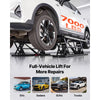 VEVOR Portable Car Lift, 7000 lbs Capacity, Heavy Duty Steel Truck Lift with 26.8" Max Height, Pneumatic Pump, Wheels, 4 Rubber Pads & 4 Lifting Columns for Cars, SUVs, Trucks, Home Garage or Shop Use