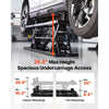 VEVOR Portable Car Lift, 7000 lbs Capacity, Heavy Duty Steel Truck Lift with 26.8" Max Height, Pneumatic Pump, Wheels, 4 Rubber Pads & 4 Lifting Columns for Cars, SUVs, Trucks, Home Garage or Shop Use