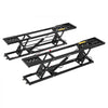 VEVOR Portable Car Lift, 7000 lbs Capacity, Heavy Duty Steel Truck Lift with 26.8" Max Height, Pneumatic Pump, Wheels, 4 Rubber Pads & 4 Lifting Columns for Cars, SUVs, Trucks, Home Garage or Shop Use