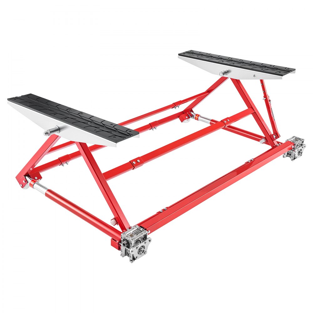 VEVOR Portable Car Lift, 4400 lbs Capacity, Heavy Duty Steel Quick Lift with 23" Max Height, Adjustable Width and Wheels, Manual Lifting for Cars, Compact SUVs, Mini Trucks, Home Garage or Shop Use
