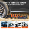VEVOR 7 TON Traction Boards with TPR Material, Recovery Boards for Off-road Vehicles/Cars/Pickups/SUVs/RVs, Pair Tire Traction Mats on Snow, Sand, Mud and Loose Terrain, Storage Bags, Short, Black