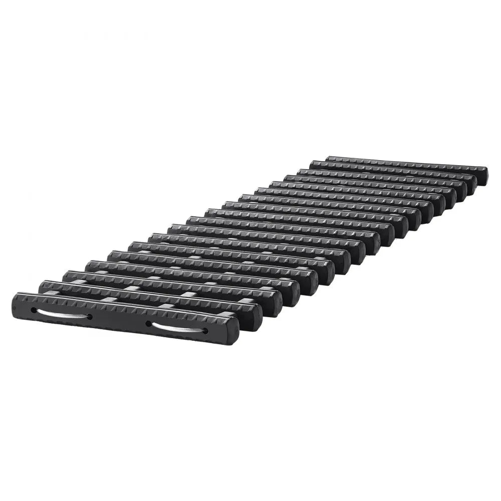 VEVOR 7 TON Traction Boards with TPR Material, Recovery Boards for Off-road Vehicles/Cars/Pickups/SUVs/RVs, Pair Tire Traction Mats on Snow, Sand, Mud and Loose Terrain, Storage Bags, Short, Black