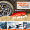 VEVOR 10 TON Traction Boards with PP Material, Recovery Boards for Off-road Vehicles/Cars/Pickups/SUVs/RVs, Pair Tire Traction Mats on Snow, Sand, Mud and Loose Terrain, Storage Bag, Short, Red
