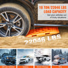 VEVOR 10 TON Traction Boards with PP Material, Recovery Boards for Off-road Vehicles/Cars/Pickups/SUVs/RVs, Pair Tire Traction Mats on Snow, Sand, Mud and Loose Terrain, Storage Bag, Short, Orange