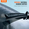 VEVOR 20" Rubber Wiper Blades, 51 cm Universal Replacement Wind Shield Wiper, Low Noise & Better Fit, with 4 Different Clips for most Car, Easy Installation