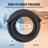 VEVOR 10AN Fuel Line Kit, 10 FT Fuel Hose Kit, 0.55" Nylon Stainless Steel Braided Fuel Line Oil/Gas/Diesel Hose End Fitting Kit, with 7 PCS Swivel Fitting Adapter Kit, Black