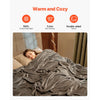 VEVOR King Size Blanket, 108 x 90 inches, Lightweight and Fuzzy Throw Blanket for Bed, Cozy Grey King Blanket for All Season, Warm Plush Machine Washable Bedding, Grey