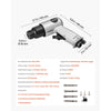 VEVOR Air Hammer, 4500BPM Pneumatic Hammer with 1.57-inch Stroke & 4PCS Chisels Round Shank, Lightweight & Compact Air Chisel Pneumatic Shovel Tool for Cutting Punching Scraping