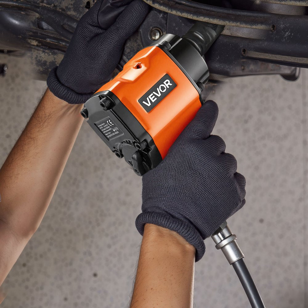VEVOR 1/2-Inch Air Impact Wrench, Up to 738 ft-lbs Nut-busting Torque, Stubby Size & Lightweight Pneumatic Impact Gun for Auto Repairs and Maintenance
