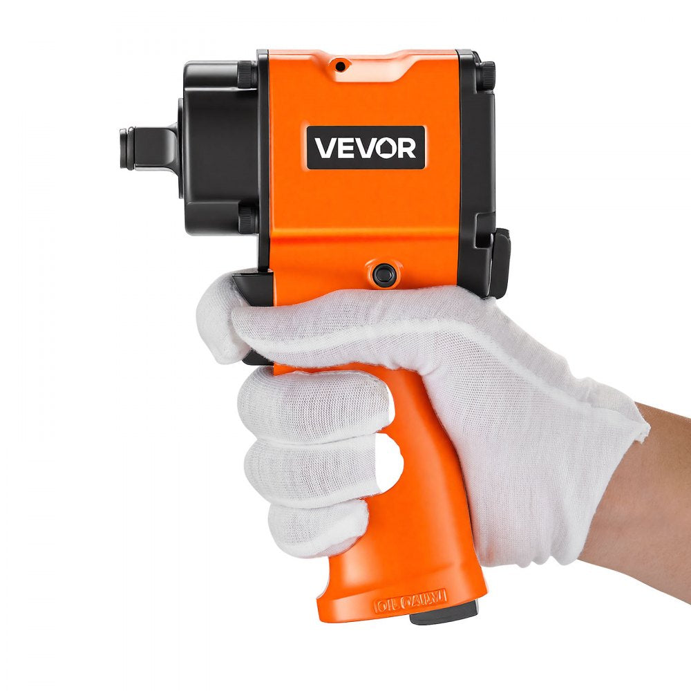 VEVOR 1/2-Inch Air Impact Wrench, Up to 738 ft-lbs Nut-busting Torque, Stubby Size & Lightweight Pneumatic Impact Gun for Auto Repairs and Maintenance