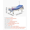VEVOR Premium 2 Function Full Electric Hospital Bed, ICU Electric Medical Bed with Backrest & Legrest Adjustment, 5" Locking Casters, High-Density Foam Mattress for Home Hospital, 550LBS Loading
