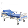 VEVOR Premium 2 Function Full Electric Hospital Bed, ICU Electric Medical Bed with Backrest & Legrest Adjustment, 5" Locking Casters, High-Density Foam Mattress for Home Hospital, 550LBS Loading