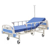 VEVOR Premium 2 Function Full Electric Hospital Bed, ICU Electric Medical Bed with Backrest & Legrest Adjustment, 5" Locking Casters, High-Density Foam Mattress for Home Hospital, 550LBS Loading