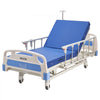 VEVOR Premium 3 Function Full Electric Hospital Bed, ICU Electric Medical Bed with Backrest, Legrest & Height Adjustment, 5" Locking Casters, High-Density Mattress for Home Hospital, 550LBS Loading
