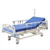 VEVOR Premium 3 Function Full Electric Hospital Bed, ICU Electric Medical Bed with Backrest, Legrest & Height Adjustment, 5" Locking Casters, High-Density Mattress for Home Hospital, 550LBS Loading