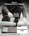 Secure strapping without slipping (buckles not included)