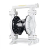 VEVOR Air Operated Double Diaphragm Pump, 25 GPM, 1 inch Inlet & Outlet Pneumatic Waste Oil Transfer Pump, Max 100 PSI, Polypropylene Body, Air-Operated for Diesel, Grease, Kerosene, Gasoline & Oil