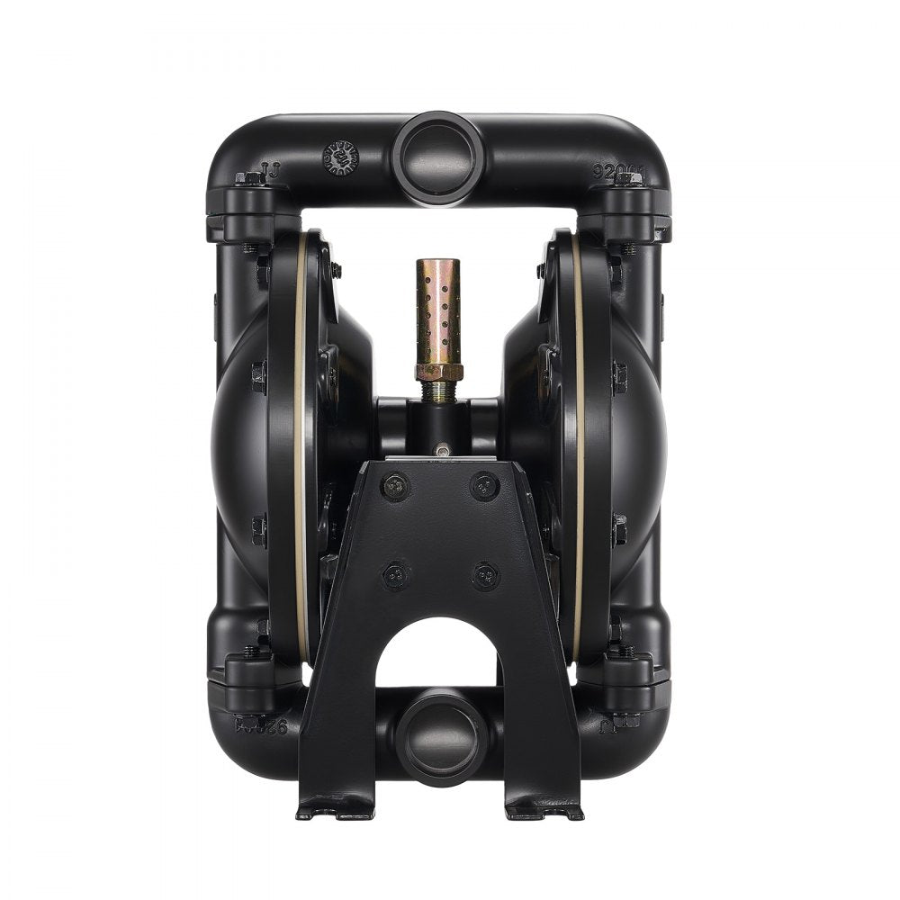 VEVOR Air Operated Double Diaphragm Pump, 35 GPM, 1 inch Inlet & Outlet Pneumatic Waste Oil Transfer Pump, Max 114 PSI, Aluminum Alloy Body, Air-Operated for Diesel, Grease, Kerosene, Gasoline & Oil