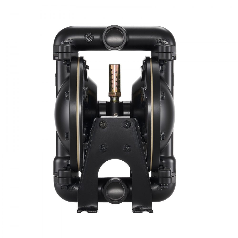 VEVOR Air Operated Double Diaphragm Pump, 35 GPM, 1 inch Inlet & Outlet Pneumatic Waste Oil Transfer Pump, Max 114 PSI, Aluminum Alloy Body, Air-Operated for Diesel, Grease, Kerosene, Gasoline & Oil