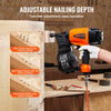 VEVOR Coil Siding Nailer CN65, 1-1/4" to 2-1/2" 15 Degree Pneumatic Siding Nail Gun with Tool-Less Depth Adjustment, 70-120PSI Air Coil Nailer for Siding, Pallet Sheathing, Wooding, Fencing, Decking