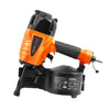 VEVOR Coil Siding Nailer CN65, 1-1/4" to 2-1/2" 15 Degree Pneumatic Siding Nail Gun with Tool-Less Depth Adjustment, 70-120PSI Air Coil Nailer for Siding, Pallet Sheathing, Wooding, Fencing, Decking
