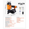 VEVOR Air Roofing Nailer CN45C, 3/4" to 1-3/4" 15 Degree Roofing Nail Gun with Two Firing Modes & Tool-Free Depth Adjustment, 70-110 PSI Pneumatic Coil Nailer for Asphalt Shingles, Roof Sheathing