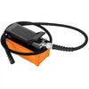 VEVOR Air Hydraulic Pump 10000 PSI Air Over Hydraulic Pump 1/2 Gal Reservoir Air Treadle Foot Actuated Hydraulic Pump 3/8" NPT with 4.1 ft Hose 2 Connector Single Acting for Car Repair (Orange)