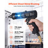 VEVOR Pneumatic Rivet Nut Gun Kit with 1/4" 5/16" 10/24" 3/8" Gun Heads, 20PCS Mandrels, 2500LBS Force, Forward & Reverse Switch, Air Rivet Nut Tool for Auto, Construction, Industrial Manufacturing