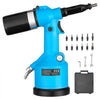 VEVOR Automatic Pneumatic Rivet Nut Gun Kit with 13PCS SAE & Metric Gun Heads, Industrial-Grade 5620LBS Pulling Force, Air Rivet Nut Tool for Automotive, Construction, Industrial Manufacturing