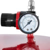 VEVOR 25 Gallon Waste Oil Drain Tank, Air Operated Portable Oil Drainer with Adjustable Funnel Height, Industrial Fluid Drain Tank with Wheels, Fluid Fuel Transfer Drainage for Auto Repair Shops, Red