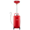VEVOR 25 Gallon Waste Oil Drain Tank, Air Operated Portable Oil Drainer with Adjustable Funnel Height, Industrial Fluid Drain Tank with Wheels, Fluid Fuel Transfer Drainage for Auto Repair Shops, Red