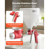 VEVOR Air Texture Spray Gun, 1.45 Gallon Air Hopper Spray Gun, Professional Drywall Texture Painting Sprayer with 3 Nozzles (3.5mm, 6mm, 8mm) for Popcorn, Knockdown, Orange Peel Textures