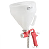 VEVOR Air Texture Spray Gun, 1.45 Gallon Air Hopper Spray Gun, Professional Drywall Texture Painting Sprayer with 3 Nozzles (3.5mm, 6mm, 8mm) for Popcorn, Knockdown, Orange Peel Textures