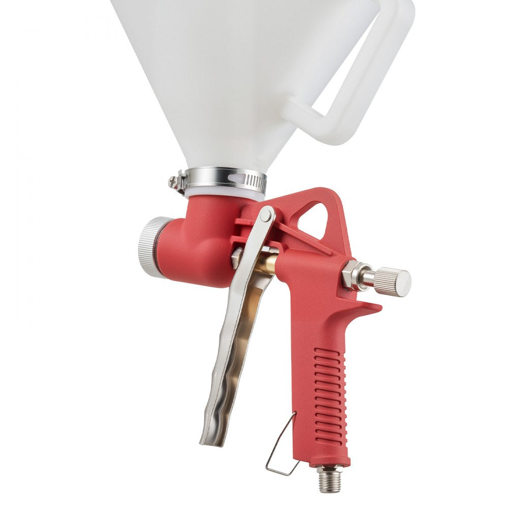VEVOR Air Texture Spray Gun, 1.45 Gallon Air Hopper Spray Gun, Professional Drywall Texture Painting Sprayer with 3 Nozzles (3.5mm, 6mm, 8mm) for Popcorn, Knockdown, Orange Peel Textures