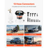 VEVOR Brake Bleeder Kit, 3L Brake Fluid Extractor with 1L Siphon Refilling Bottle & 13 Hose Connectors, Complete Brake Fluid Bleeder Kit with Extended Silicone Hose & Handle, Fit for Most Vehicles