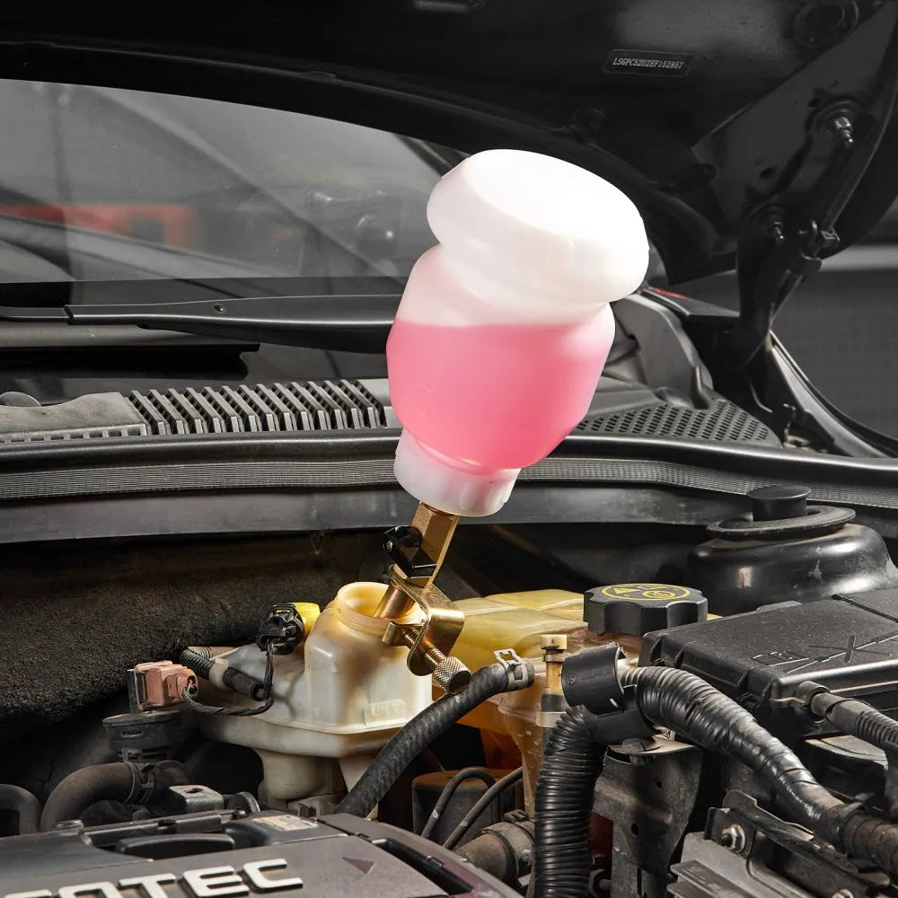 VEVOR Brake Bleeder Kit, 3L Brake Fluid Extractor with 1L Siphon Refilling Bottle & 13 Hose Connectors, Complete Brake Fluid Bleeder Kit with Extended Silicone Hose & Handle, Fit for Most Vehicles