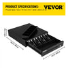 Cash Register Drawer, 13\" 12 V, for POS System with 4 Bill 5 Coin Cash Tray, Removable Coin Compartment & 2 Keys Included, RJ11/RJ12 Cable for Supermarket, Bar, Coffee Shop, Restaurant
