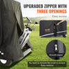 VEVOR 2+2 Passenger Golf Cart Cover, 600D Polyester Full Cover, Suitable for 2+2 Seats Golf Carts, Waterproof, Sunproof, and Dustproof Outdoor Golf Cart Cover with Three Zipper Doors, Black