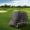 VEVOR 2+2 Passenger Golf Cart Cover, 600D Polyester Full Cover, Suitable for 2+2 Seats Golf Carts, Waterproof, Sunproof, and Dustproof Outdoor Golf Cart Cover with Three Zipper Doors, Black