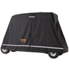 VEVOR 2+2 Passenger Golf Cart Cover, 600D Polyester Full Cover, Suitable for 2+2 Seats Golf Carts, Waterproof, Sunproof, and Dustproof Outdoor Golf Cart Cover with Three Zipper Doors, Black