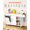 VEVOR kitchen island cart with storage - ample storage space lifestyle image