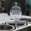 VEVOR Depth Gauge, Depth Micrometer Digital Electronic Indicator 0-22 inch Measuring Range, 0.0005" Resolution, Precision Unit Conversion with 4 Anvils, Measuring Tool for Groove, Step, Hole
