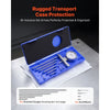 VEVOR Depth Gauge, Depth Micrometer 0-22 inch Measuring Range, 0.001" Resolution, with 4 Anvils & 6 Standard Rods, Precision Easy to Read Mechanical Tool for Measuring Groove, Step, Hole